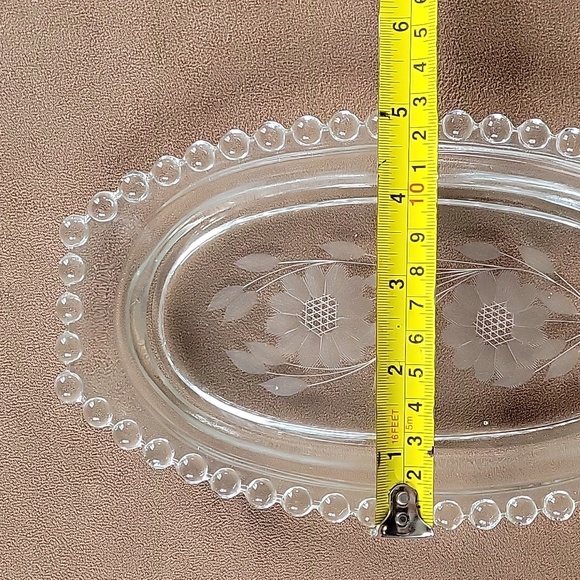 Imperial Glass Candlewick Tray - Picture 2 of 5
